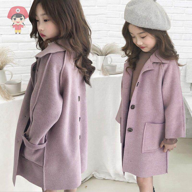 Girls autumn and winter new 2022 - big boy double - sided clothes Han - Edition children's autumn and winter coat coat