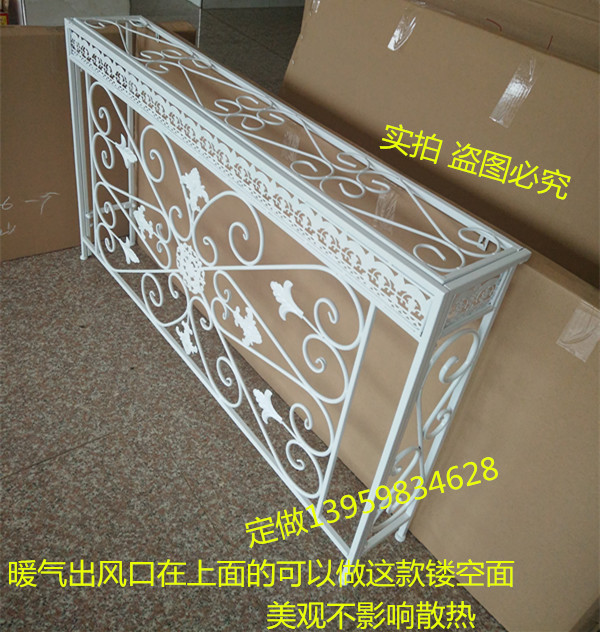 Hiên sắt rèn châu Âu bàn lối đi hiên tủ hình chữ nhật tường bên bảng sắt rèn tản nhiệt bao gồm trang trí nội thất tùy chỉnh - Bàn / Bàn bàn gỗ xếp