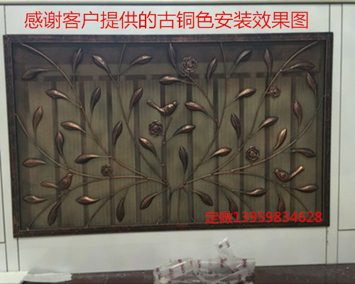Châu Âu rèn sắt tản nhiệt bao gồm trang trí tường xem màn hình phân vùng rỗng tường trang trí cửa sổ sắt rèn sưởi ấm tùy chỉnh - Màn hình / Cửa sổ kệ vách ngăn phòng khách