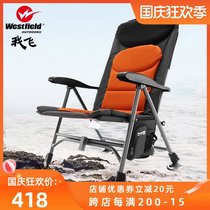 I fly all-terrain European fishing chair folding multi-function can lie down and sleep wild fishing chair endless long lifting leg fishing chair