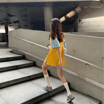 Summer 2021 New Tide sweet and spicy Korean style jacket niche design sense loose short sleeve t-shirt women ins