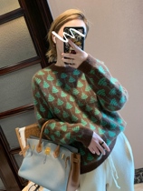 Spring clothing 2022 New advanced senses Small crowdDesign Sensation Fried Street Celebrities also love the soft glutinous raccoon sweaters woolen sweater