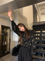 Spring Clothing 2022 New Fashion Blouses Original Design Sensation Niche Retro Port Taste Butterfly Printed Shirts Womens Clothing