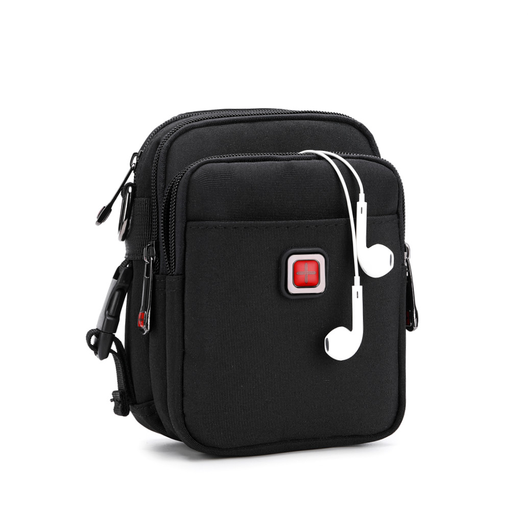 Swiss army knife waist bag Joker shoulder bag men's mobile phone bag messenger bag canvas multi-purpose mini ladies backpack