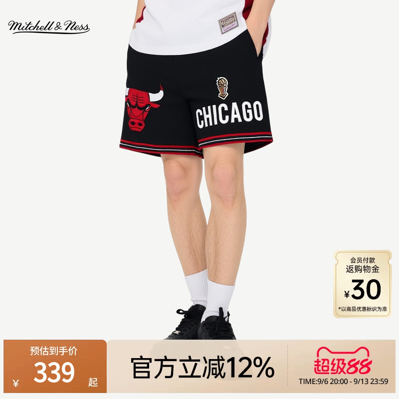 Mitchell&Ness Shorts Bulls Warriors Lakers American Style Lightweight Tennis Sports Fitness Shorts Men Mn