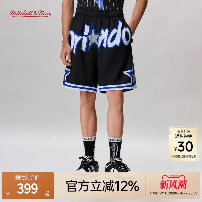 Mitchell&Ness Shorts Magic Team Retro Bigface2.0 American Trendy Fitness Sports Pants Mn Mitchell&Ness Shorts Magic Team Retro Bigface2.0 American Trendy Fitness Sports Pants Mn