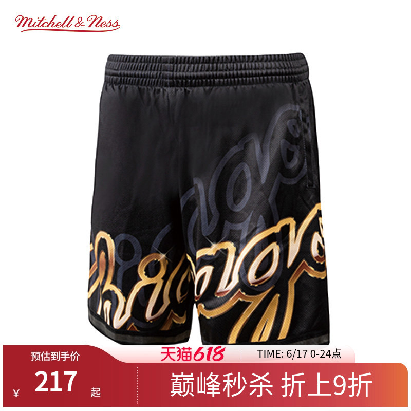 Mitchell&Ness Bulls Lakers Magic Raptors Bigface4.0 Collection Sports Fitness Shorts Men's Mn Mitchell&Ness Bulls Lakers Magic Raptors Bigface4.0 Collection Sports Fitness Shorts Men's Mn
