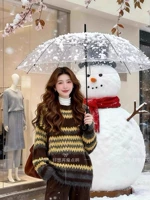 Полосатый свитер [цельное изделие]