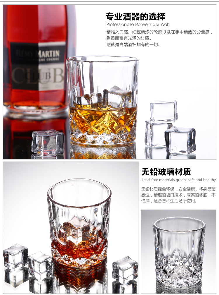 Cao cấp ly pha lê rượu whisky thủy tinh thủy tinh bia thủy tinh rượu thủy tinh rượu thủy tinh sáng tạo bình đựng rượu vang