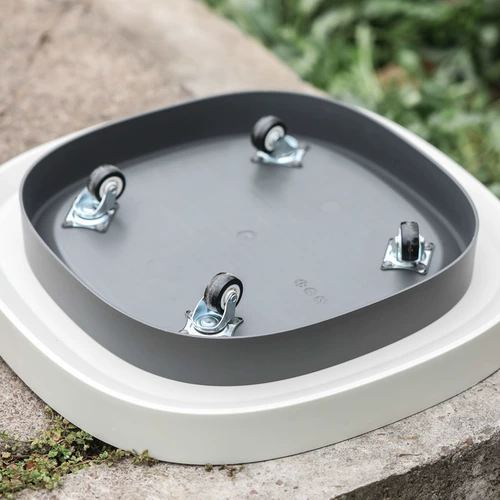 花开了 Перемещение цементного цветочного горшка лотка универсального колеса пластиковой базовой ролики квадратный круглый