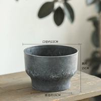 Цветочный горшок с серой синим смолой - модель рабочего стола