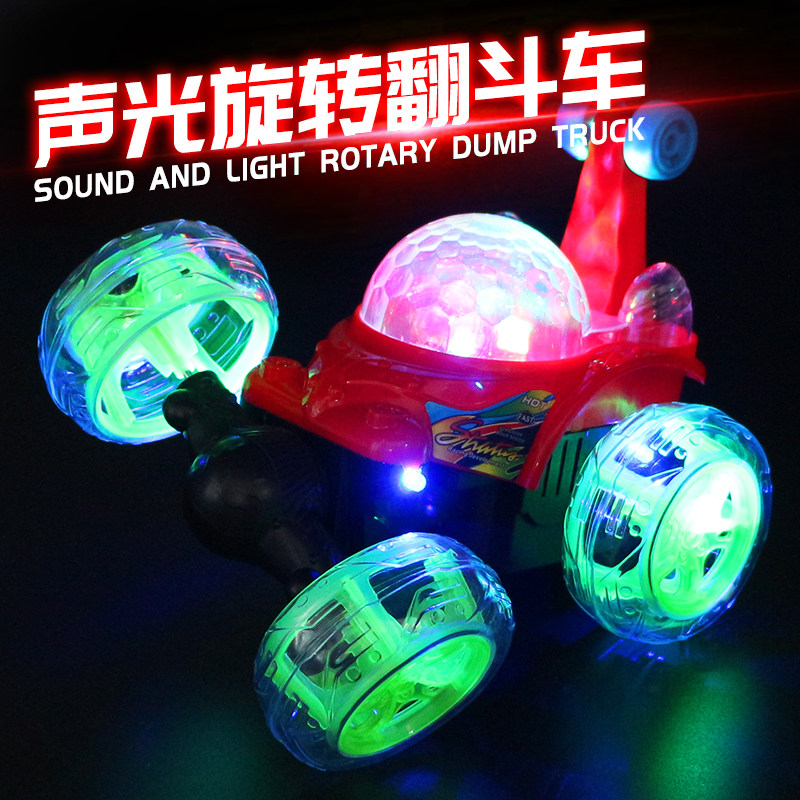 Large number of cross-country electric stunts Skip Car Toy Wireless Remote Control Car Charging Rollout Car Resistant to fall girl child