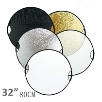 80cm complement light board five-in-one pair of double-portable light panel black and white gold and silver soft light board foldable portable bag