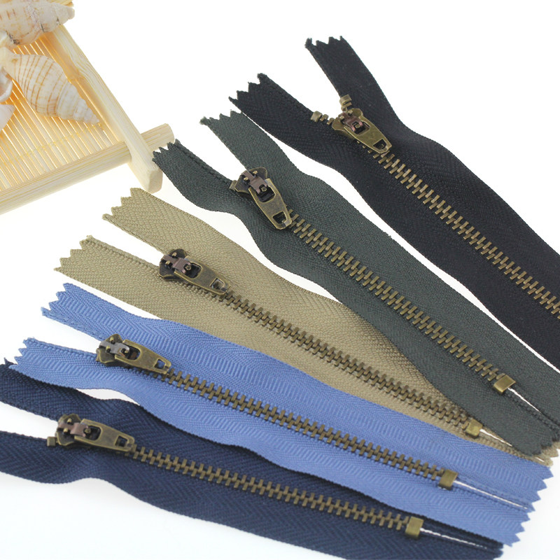 Zipper Accessories 4 number jeans zipper pants women short zipper accessories metal zipper bag small pull lock head