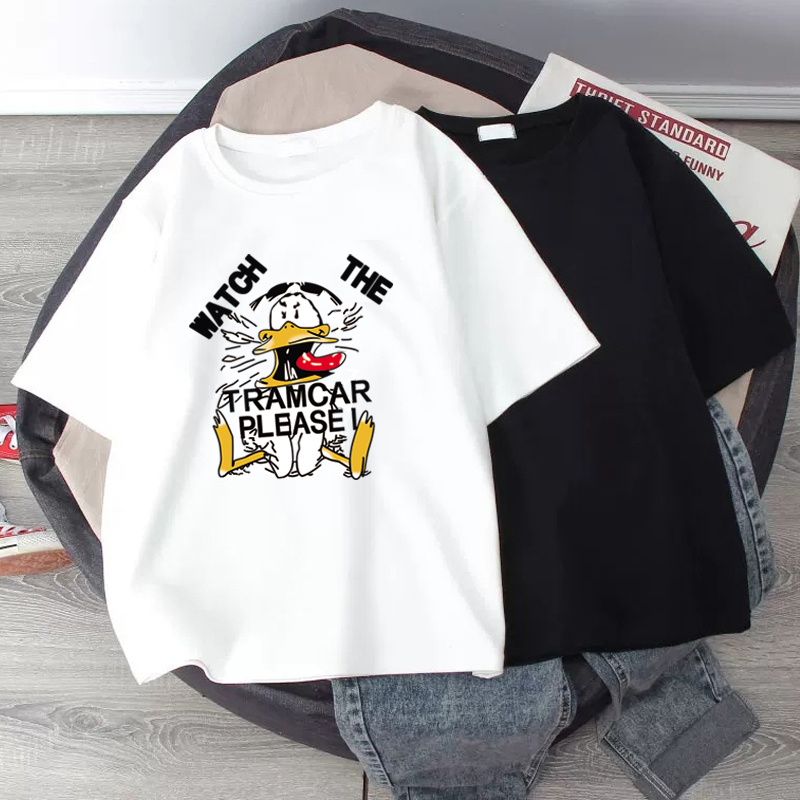 Brand counters withdraw from the counters and clear the warehouse. Summer new loose and large version of salt-style fried street cotton short-sleeved t-shirt women's tops