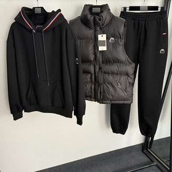 New autumn and winter casual sports warm three-piece suit