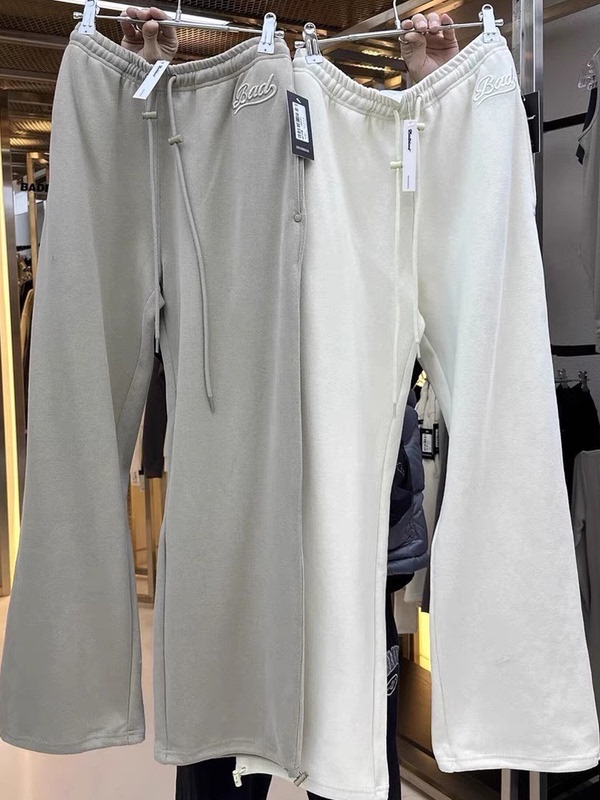 Badblood Korean Style Sweatpants for Women, American Style Trendy Casual Pants with Drawstring and Lettering