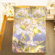 Secondary Yuan Custom Fifth Personality Bed Sheet Quilt Mansion Mens Cartoon Game Four Sets Student Dormitory Bed Bedding