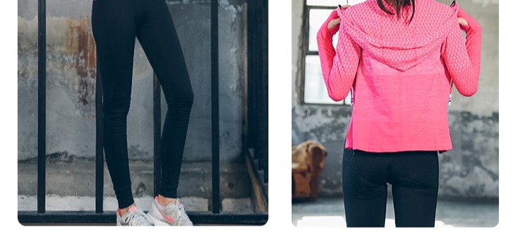 Áo khoác thể thao cá tính phân cấp Slim dây kéo trùm đầu ngoài trời áo khoác chạy bộ quần áo thể dục nữ mùa thu đông áo khoác nam có mũ adidas