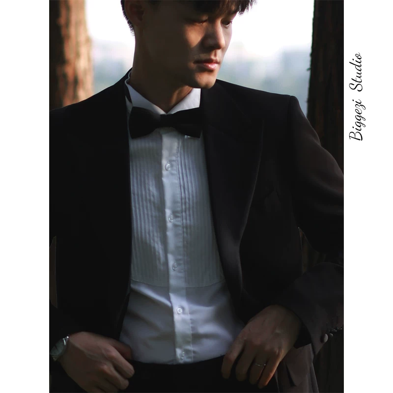 Классическое платье, черный костюм, набор, европейский стиль, slim fit