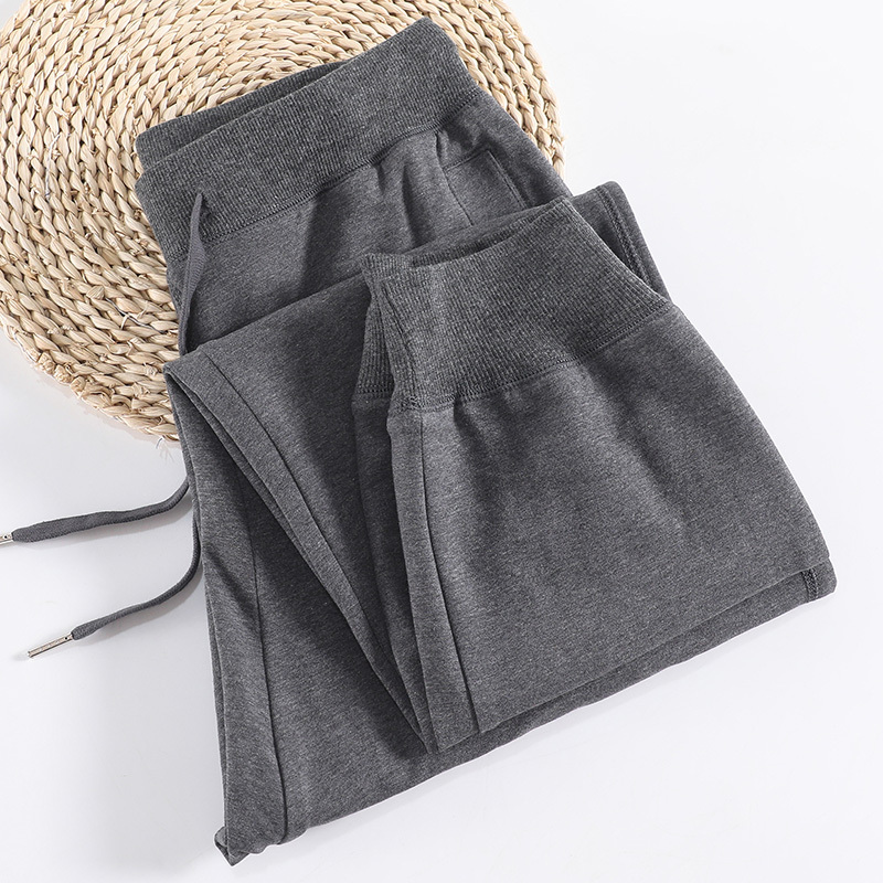 Dark Gray Sweatpants for Women, Summer Thin Jogger Pants, 2026 New Style, Slimming, Loose, Casual Long Pants