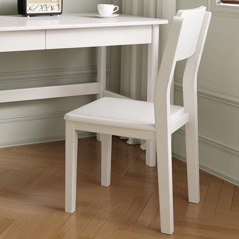 White Solid Wood Dining Chair, Simple Modern Natural Wood Chair, Walnut Desk Chair, Nordic Home Dining Chair White Solid Wood Dining Chair, Simple Modern Natural Wood Chair, Walnut Desk Chair, Nordic Home Dining Chair