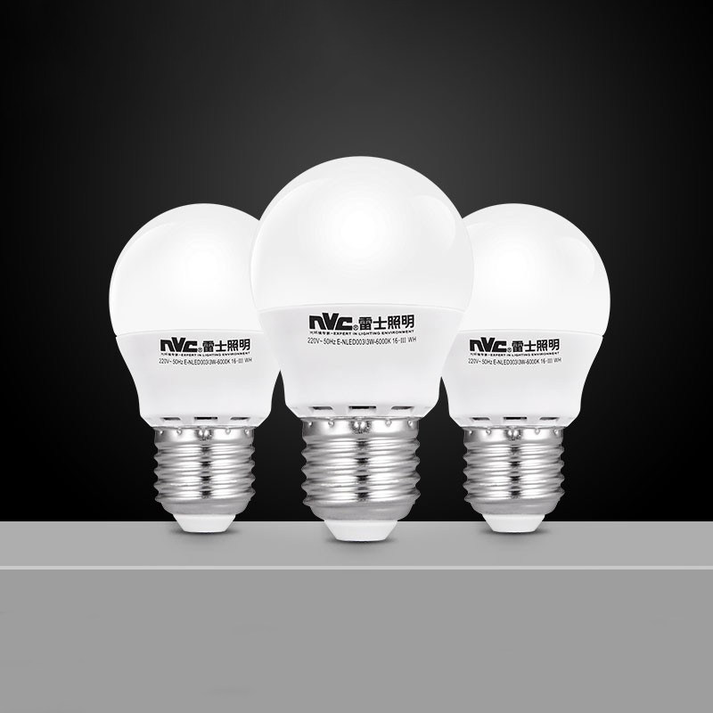 Thunder lighting LED bulb Home ultra-bright energy saving e27 screw mouth light source e14 single light LED light strip small ball foam