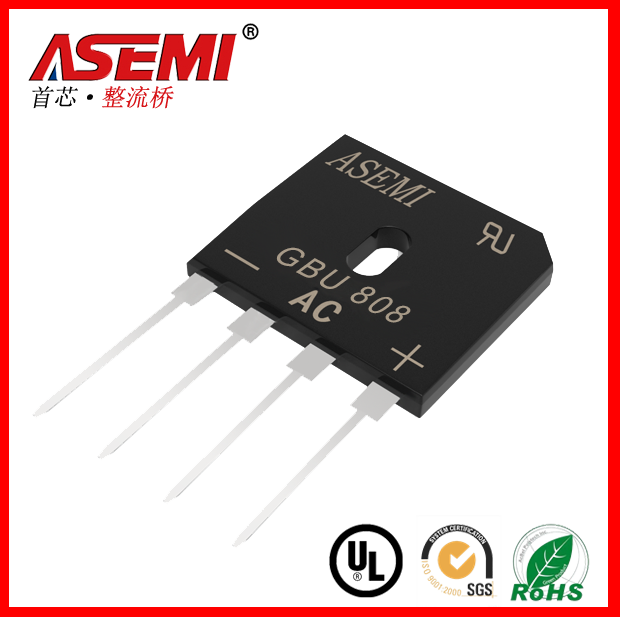 GBU806 GBU808 GBU810 8A rectifier flat bridge ASEMI brand a large number of spot