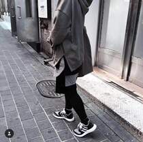 FOG bottoming Of God double line long solid color base shirt front short back long