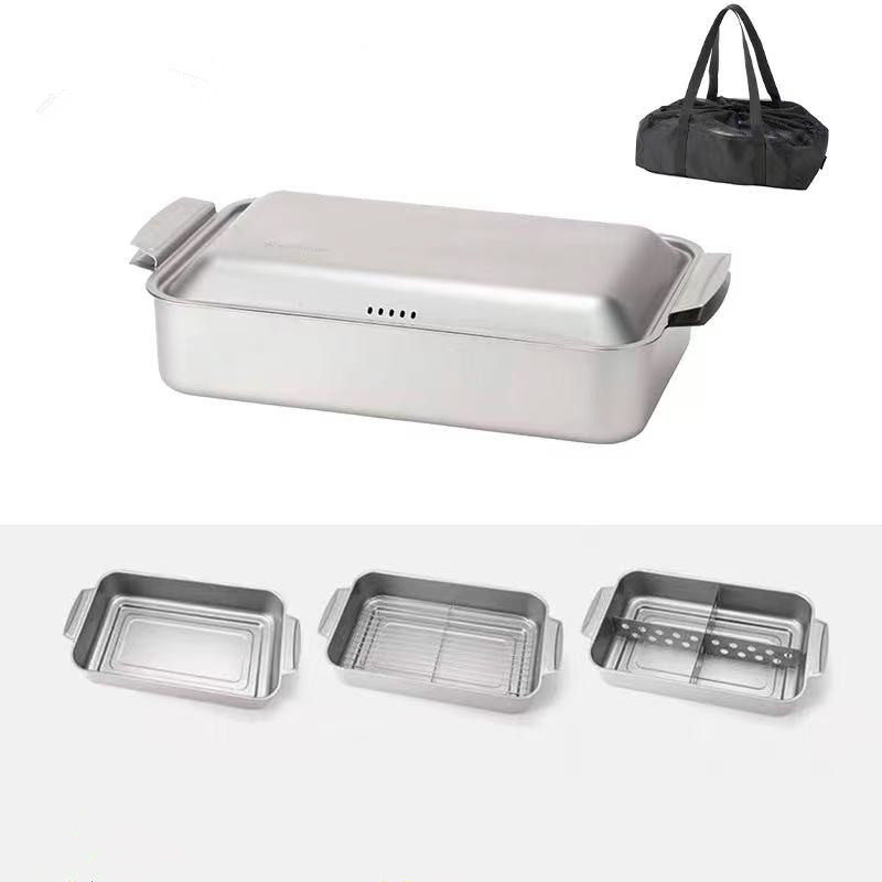 宝藏级Snow Peak雪峰祭限定！FES-357不锈钢雪宴锅，吃货的幸福感直接拉