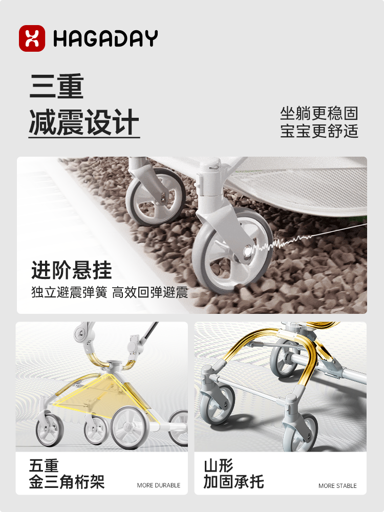 Hagaday Hakada Two-Way Stroller Is a Lightweight, Foldable, Sit-And-Stand Stroller for Newborns and Infants