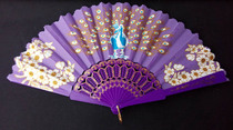 J069B peacock fan 10 up summer heat selling folding fan RMBtwo store department store clearance free mail RMBtwo stores