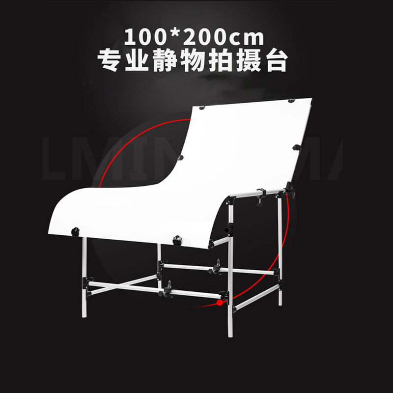 Professional Photography Still Life Table 1* 2m Shooting Table Photography Platform Workbench Taobao Retouching Table Reflection Board Photography Studio Photo Table Taobao Product Video Shooting Props Auxiliary Equipment