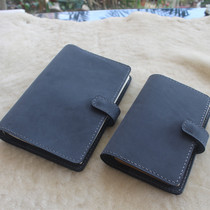 A5A6 Head Layer Cow Leather Notebook Genuine Leather Leather Material Loose-leaf Notepad Notebook DELICATE DAY SCOREBOOK
