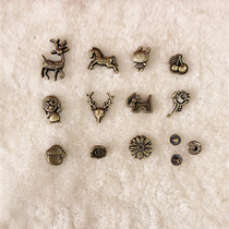 Special-shaped pattern 633 quadruple buckle handmade diy leather accessories snap button metal buckle handmade diy accessories