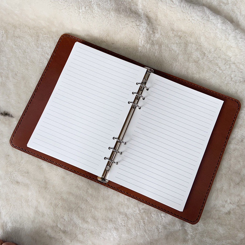 Two-color first-layer cowhide leather hand account book notebook business notepad genuine leather leather diary