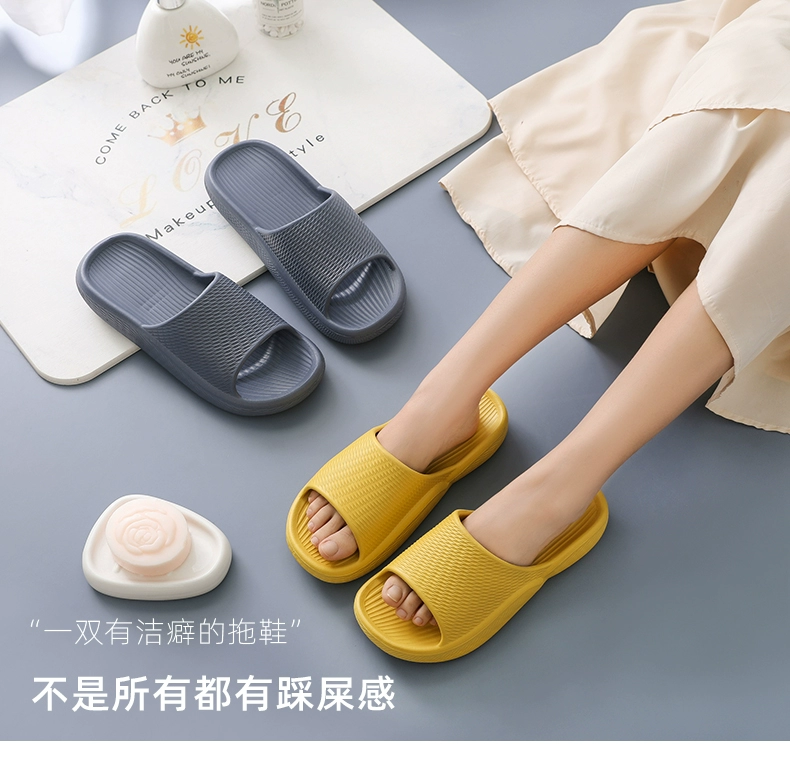 Giày sandal nữ mới mùa hè ở nhà tắm đôi đế mềm chống trượt đi trong nhà chống trượt giày nam đi nhà mới