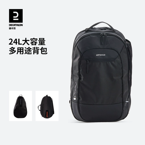 Decathlon, теннисная ракетка для бадминтона, вместительная и большая спортивная сумка, школьный рюкзак, надевается на плечо