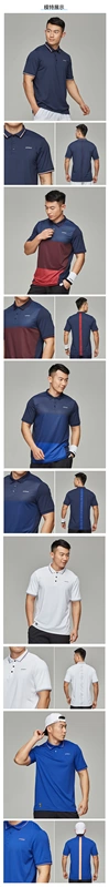 Decathlon Lapel Áo tay ngắn thể thao Áo thun nam mùa hè Áo polo nhanh khô thoáng khí Quần vợt Paul TEN - Áo phông thể thao