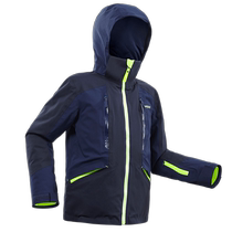 Decathlon childrens ski wear for boys and girls autumn and winter coat cotton warm waterproof ski sports jacket KIDK