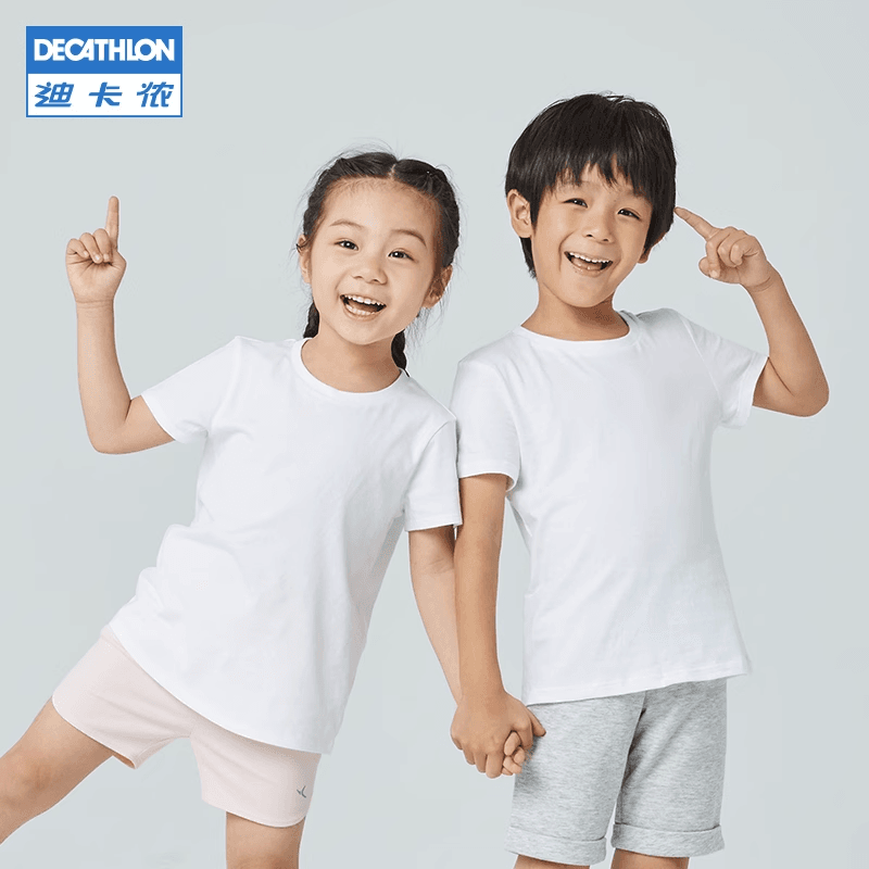 Dikamnon baby short sleeve T-shirt Summer boy girl pure cotton pro-son mother and daughter hit bottom blouse KIDC-Taobao
