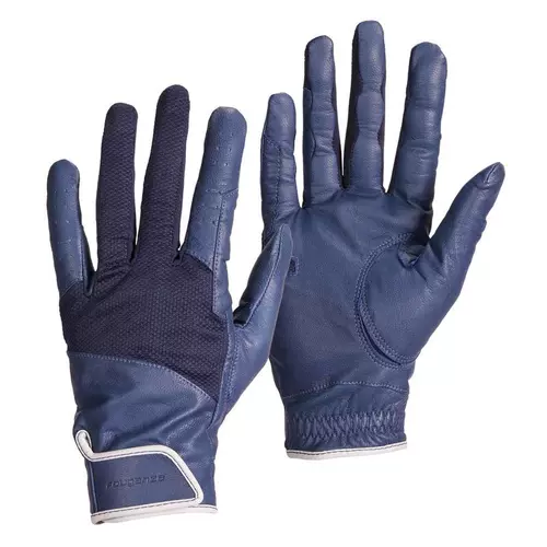 Декатлонные конные перчатки Женские кожаные овчарные кожа.