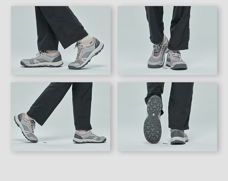 Giày đi bộ ngoài trời Decathlon Giày nam thoáng khí mùa hè có thể đeo nhẹ Giày đi bộ thấp Giày nữ QUNH - Khởi động ngoài trời giày bảo hộ giá rẻ