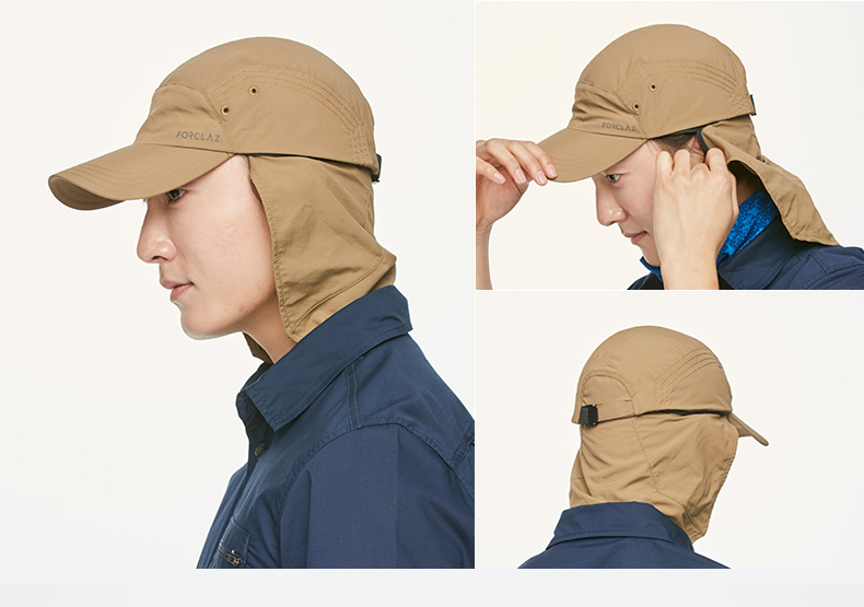 Decathlon visor ngoài trời hat nam nhanh khô nữ du lịch ngoài trời thể thao mới sa mạc cổ cap FOR2 mũ lưỡi trai hàng hiệu