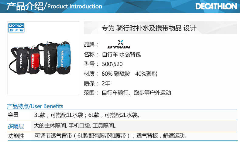 Sacoche pour vélo DECATHLON - Ref 2211614 Image 14