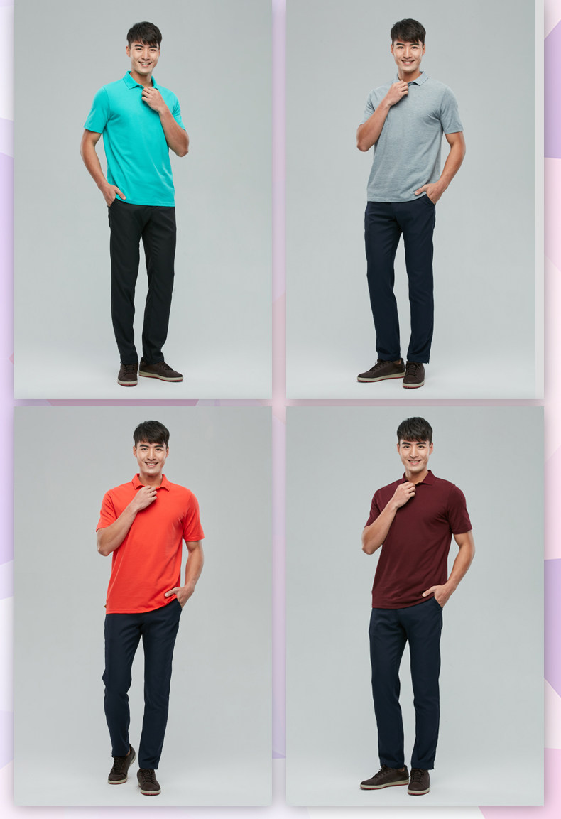 Decathlon polo áo sơ mi nam ngắn tay T-Shirt ve áo kích thước lớn mùa hè đích thực màu rắn Paul nam lỏng INESIS