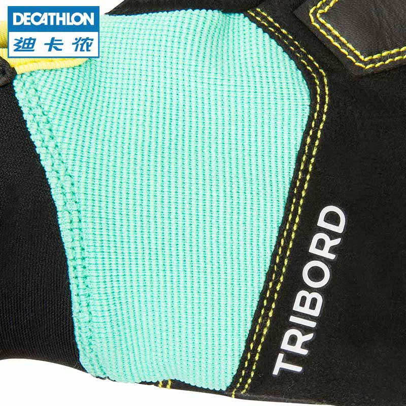 Decathlon không trượt chịu mài mòn nửa ngón tay găng tay tuổi teen găng tay hải lý găng tay thuyền TRIBORD bao tay nữ