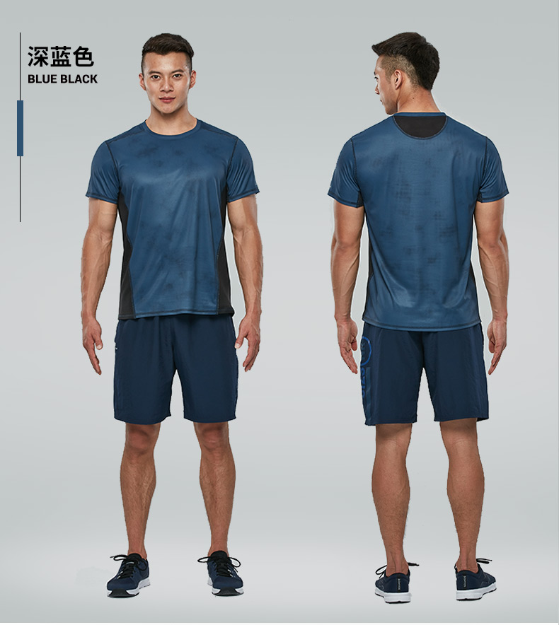 Decathlon ngắn tay của nam giới thể thao T-Shirt mùa hè chính thức khô nhanh thể dục lỏng thể dục thoáng khí chạy FIC TÔI áo phông lining
