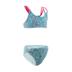 Decathlon Lướt Sóng Bên Bờ Biển Kỳ Nghỉ Teen Girls Colorblock Áo Tắm Chia Dễ Thương Bikini SBT L Đồ bơi trẻ em