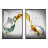 Бокал, современный и минималистичный декор для гостиной, легкий роскошный стиль